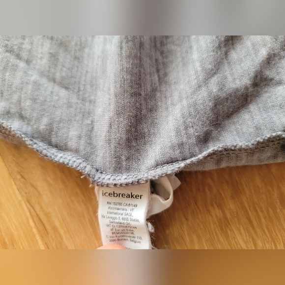 Icebreaker Merino 150 Siren Bra Cami – Built-In Bra – Gritstone Heather – Size S - Picture 6 of 6